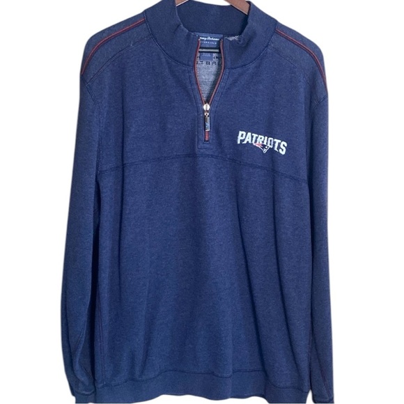 Tommy Bahama NFL Flip side Reversible 1/4 Zip Sweatshirt- size XL - Picture 1 of 10